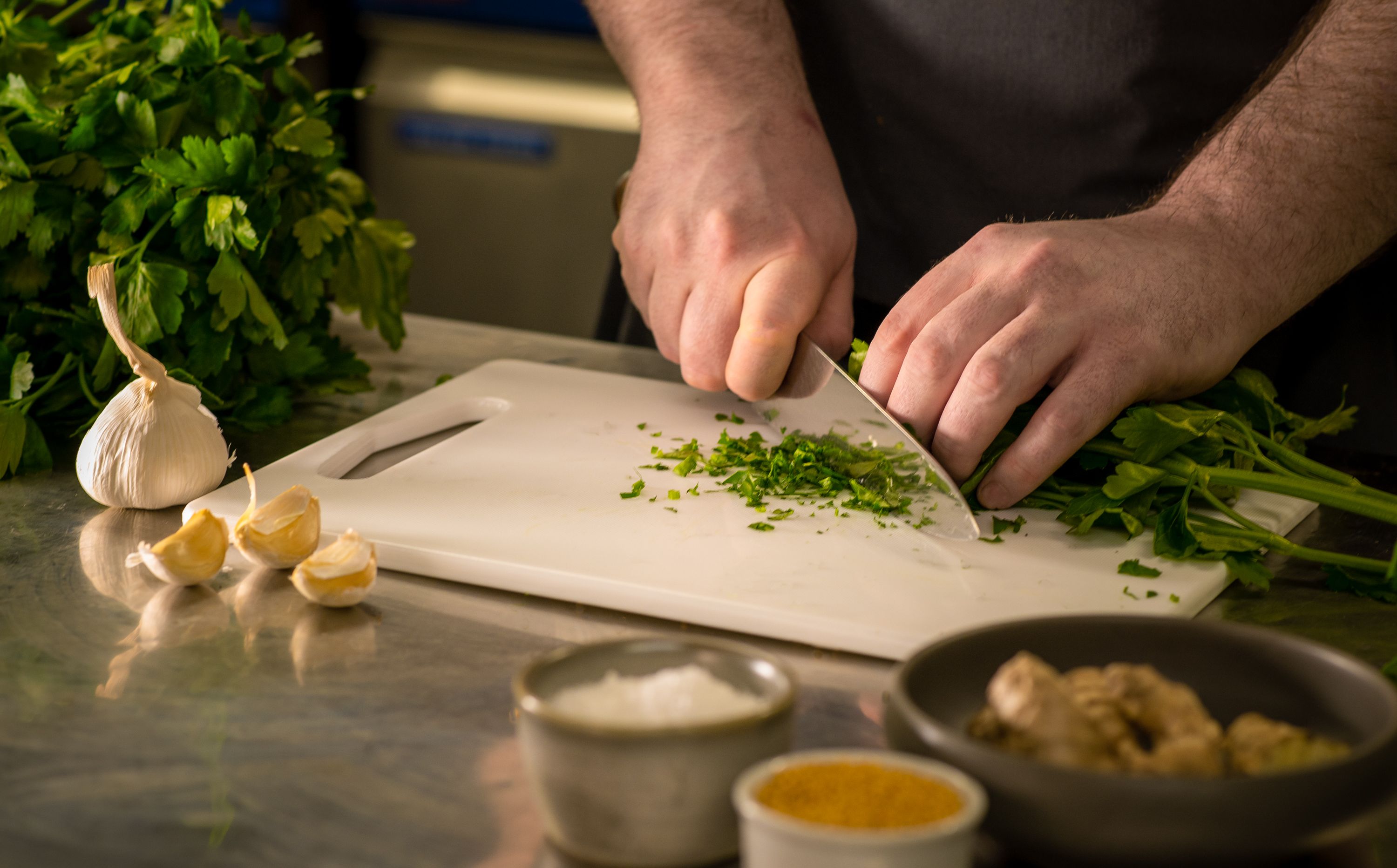 chef in kitchen